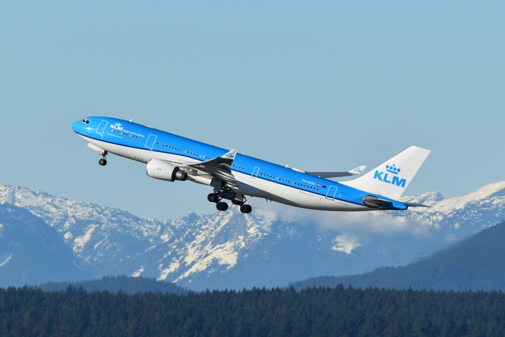 KLM airplane take-off