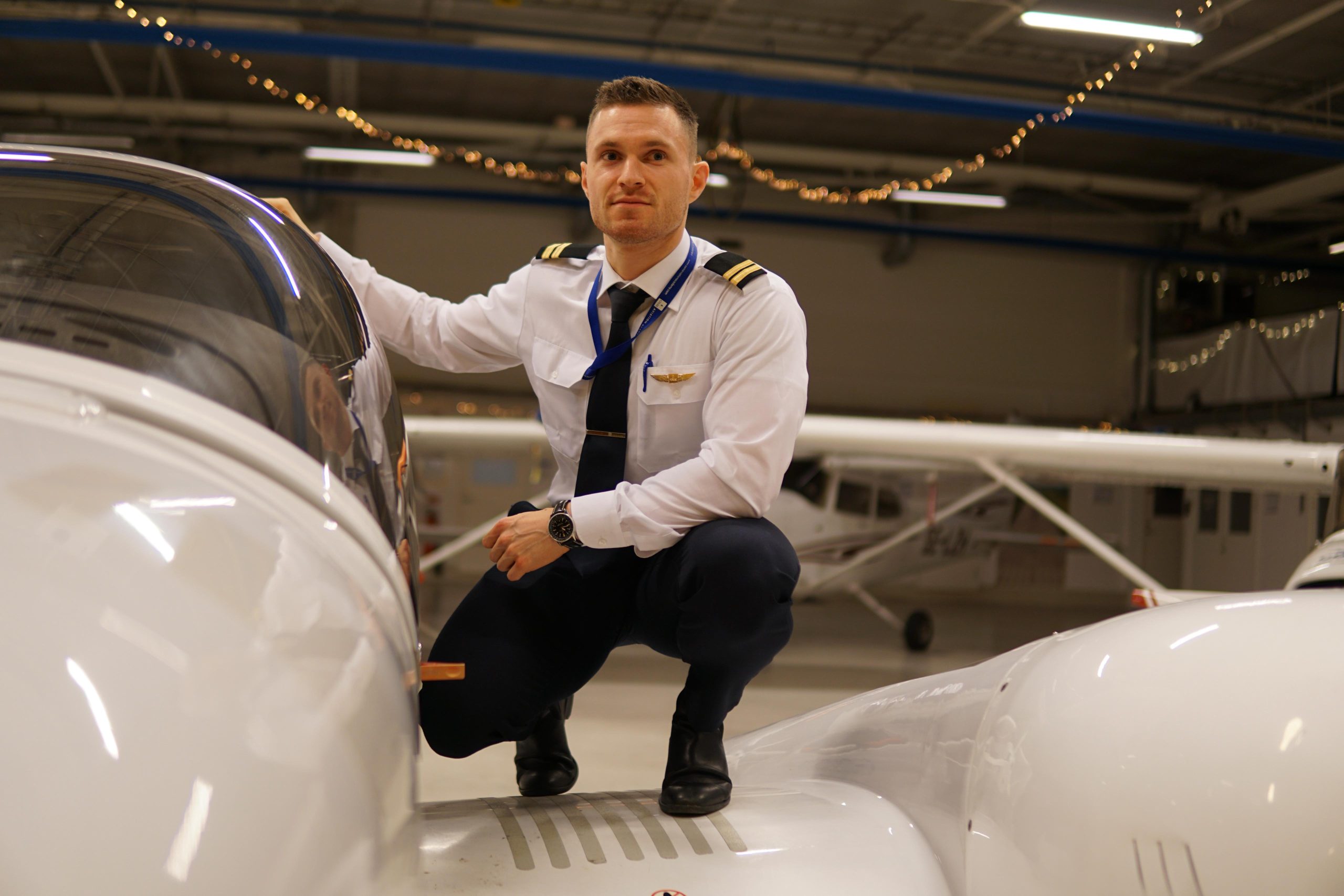 Aiko with the DA42