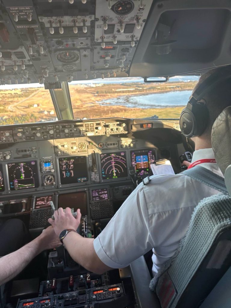 Dean flying boeing 737